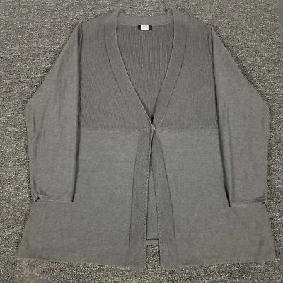 Cárdigan suéter Studio 1940 para mujer 26/28 W gris vintage botón único frente abierto Foto 1 de 4