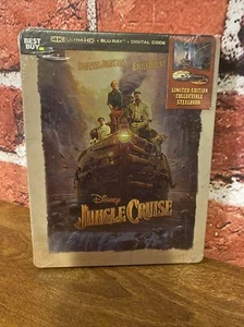Jungle Cruise (4K UHD/Blu-ray/Digitial, 2021) Steelbook Dwayne Johnson - Foto 1 di 5