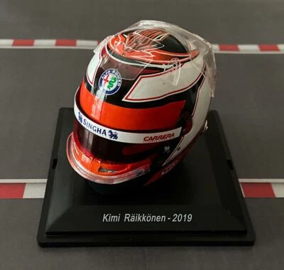 NEW 1:5 Casco Helmet F1 KIMI RAIKKONEN 2019 SPARK +Magazine no Minichamps - Immagine 1 di 4