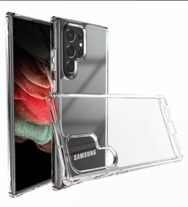 Clear Thick Bumper Case For Samsung Galaxy S Series S8 Note  S10 Plus S22 Ultra - Picture 1 of 5