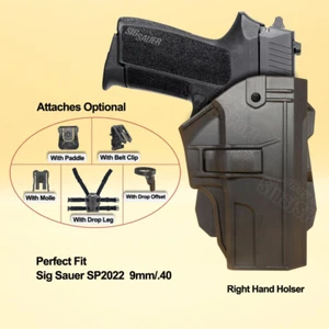 SIG SP2022 Holster OWB Fit Sig Sauer SP2022 sport Full-Size 9mm .40 .357 - Picture 1 of 18