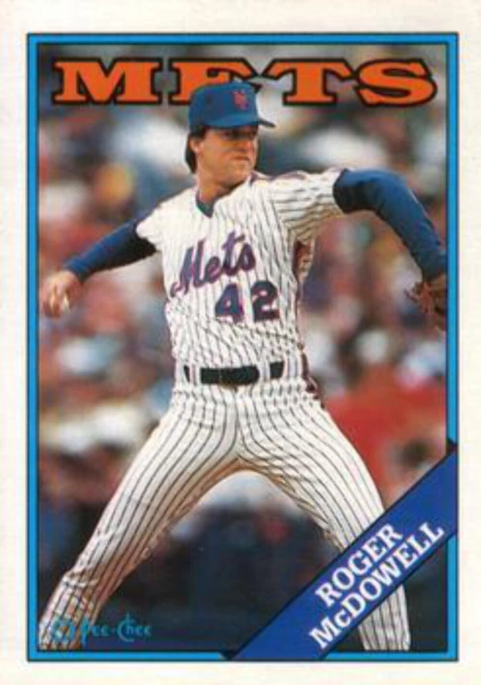 #355 Roger McDowell - New York Mets - 1988 O-Pee-Chee Baseball - Image 1 of 1