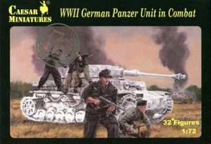 CAESAR MINIATURES 1/72 -H85 World War II H085 WWII German Panzer Unit in Combat - Picture 1 of 1