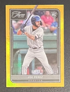 Joe Pérez 2022 Panini Tres y Dos Novato Holo Oro/12 #145 - Astros de Houston - Imagen 1 de 2