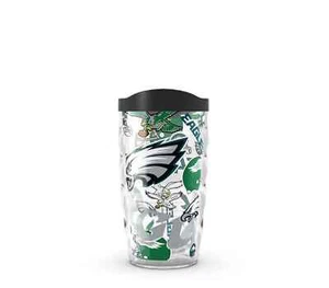 ONE PHILADELPHIA EAGLES, 10oz DOUBLE WALL, TUMBLERS FROM TERVIS WITH LID - Picture 1 of 3