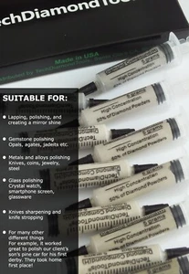 Diamond Polishing Lapidary Paste (H) 6x5 g; 5,000 4,000 3,000 2,000 1,500 1,200 - Picture 1 of 11