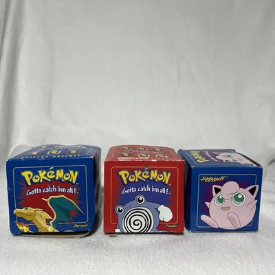 Juego completo de 3 bolas selladas de caja azul Burger King POKEMON 23K Gold Cards años 90 Foto 1 de 4