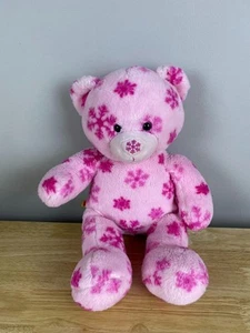 Build A Bear Workshop Pink Snowflake Teddy Bear 16" Plush Toy - Picture 1 of 3