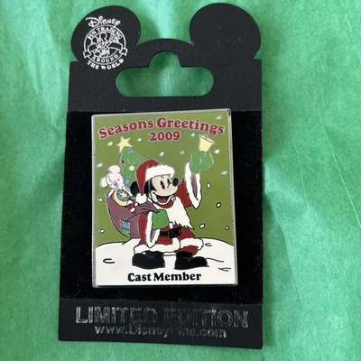 Disney 2009 Seasons Greetings -Mickey Mouse Cast Member Pin - Lim Ed 1750 - Image 1 of 3