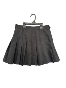 American Apparel Skirt Women’s Size Small Polyester Black Pleated Skater Flow - Picture 1 of 6