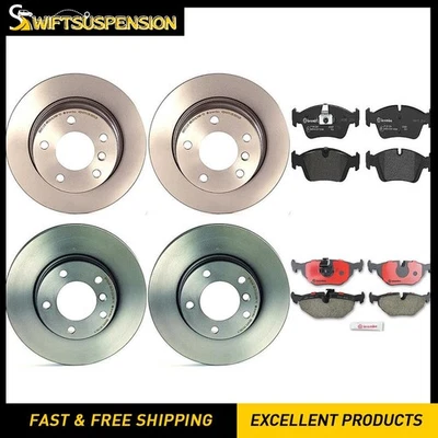 Juego de pastillas de freno de disco delanteras traseras Brembo rotor de freno de disco 6 piezas para BMW Z4 2003-2005 Foto 1 de 4