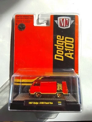 Dodge A100 1967 M2 Machines furgoneta panel 1/64 diecast naranja 31500-hs04 coche de persecución Foto 1 de 3
