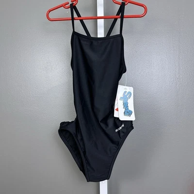 Traje de baño Sporti negro micro espalda de una pieza juvenil talla 26 competición swc020 Foto 1 de 4