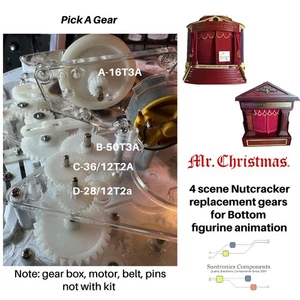 Mr Christmas 4 Scene Nutcracker Suite Lower Gear Box Parts (UNIT NOT FOR SALE) - Picture 1 of 2