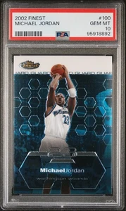2002 Topps Finest Michael Jordan #100 PSA 10 - Picture 1 of 2