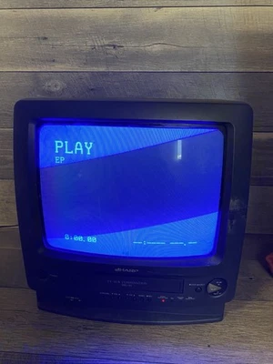 Sharp Retro Gaming 13in TV/VHS Combo 13VT-H60 ⚠️Broken VHS doesn’t Work ⚠️ - Image 1 of 4
