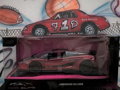 Jada Metals Diecast 1:24 Rosa Slips Lamborghini Gallardo  Foto 1 de 4