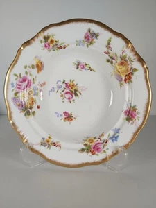 Antique Hammersley Dresden Sprays Serving/Cheese Plate (Missing Lid) - Picture 1 of 12