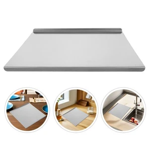 Metal Chopping Board For Kitchen - Stainless Steel Cutting Board Mat With Lip - - Picture 1 of 12