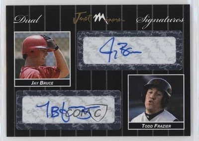 Just Minors Dual Signatures 2007 negro/2 Jay Bruce Todd Frazier #DSS07.227 automático Foto 1 de 2