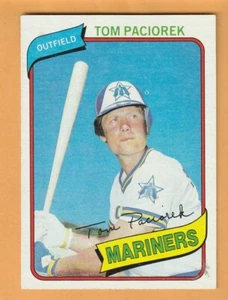 Tom Paciorek Seattle Mariners 1980 Topps #481 Houston Cougars 12M - Imagen 1 de 2