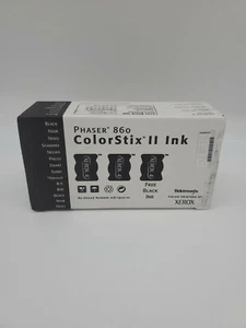 Phaser 860 ColorStix II Ink 3 Black Ink 016-1902-01 Tektronix Xerox NEW - Picture 1 of 7