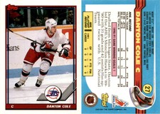 1991 Topps Hockey Card 27 DANTON COLE JETS