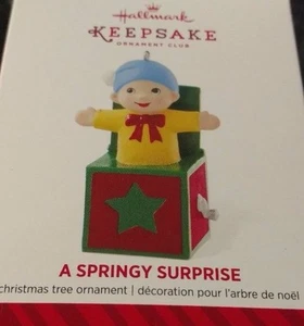 2014 Hallmark Keepsake KOCC Club A Springy Surprise Ornament NIB NEW IN BOX  - Picture 1 of 3