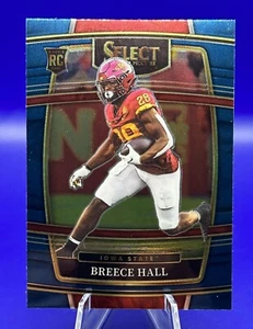 2022 Panini Select DP BREECE HALL Rookie RC Blue Concourse #12 NY Jets/Iowa St - Bild 1 von 2