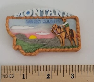 Imán de recuerdo para refrigerador Montana - Imagen 1 de 2