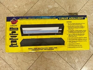 Coralife 24" deluxe lunar aqualight with 65W 10K/Actinic fluroscent light bulbs - Picture 1 of 6