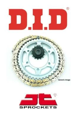 Triumph 900 Street Cup 16-21 DID VX3 Gold X-Ring Chain & JT RB kit de roda dentada - Imagem 1 de 4