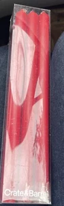 (6) Crate & Barrel 12” Red Dinner Taper Candles Holiday Christmas Kwanzaa anytim - Picture 1 of 2