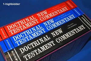 Complete Set of 3 Doctrinal New Testament Commentary Bruce McConkie in Slipcase - Picture 1 of 9