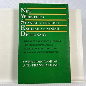 New Webster's Spanish-English, English-Spanish Dictionary 1989 paperback - Picture 1 of 12
