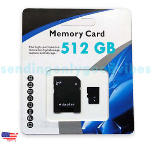512GB Universal Micro SDXC TF Flash Memory Card Class 10 A+ USA