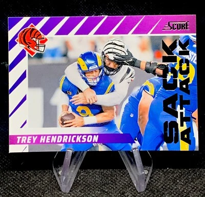 2024 Panini Score Sack Attack Trey Hendrickson #11 Cincinnati Bengals - Image 1 of 2