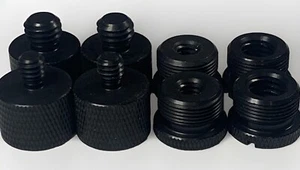 8Pcs Mic Stand Thread Adapter Set 5/8 Female To 3/8 Male 5/8 Female To 1/4 Male - Picture 1 of 4