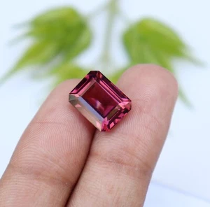 FORMA ESMERALDA 10 quilates GRANATE HESSONITA CERTIFICADO PIEDRA PRECIOSA SUELTA MEJOR OFERTA - Imagen 1 de 9