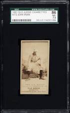 1887 N172 Old Judge John Irwin Washington Nationals SGC 7.5 Near Mint+