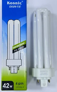 42W (=200W) Kosnic Low Energy GX24Q-4 4 pin 4000K Lamp Cool White 840 Light Bulb - Picture 1 of 2