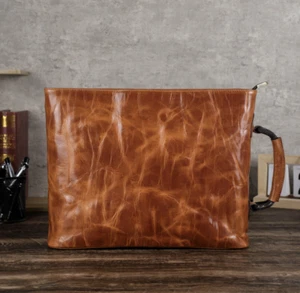 13 Zoll Echt Leder Laptop Tasche Laptophülle Schutzhülle Notebook Tragetasche - Bild 1 von 10