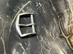14 SOLD! Curved edge steel vintage watch buckle 16mm inner opening 1950s/60s NOS - Picture 1 of 8