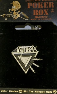 Poker Rox ANTHRAX Pin Clasp RARE!!  PC275 - Picture 1 of 1