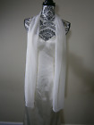Robe de mariée accessoire de mariée Gabriel Organza châle ivoire écharpe enveloppante neuf avec étiquettes