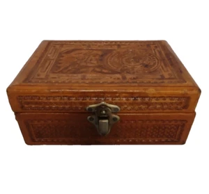 Caja de juego de póker de cuero trabajada a mano hecha en Gran Bretaña - Imagen 1 de 9