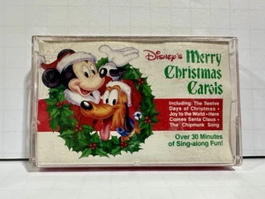 Vintage Walt Disney’s Merry Christmas Carols Cassette Tape - Orange (1980) - Bild 1 von 11