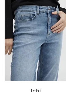Womens Comfy Mid Waist Jeans Ladies Straight Leg Regular Fit Denim Size 34 - Picture 1 of 2