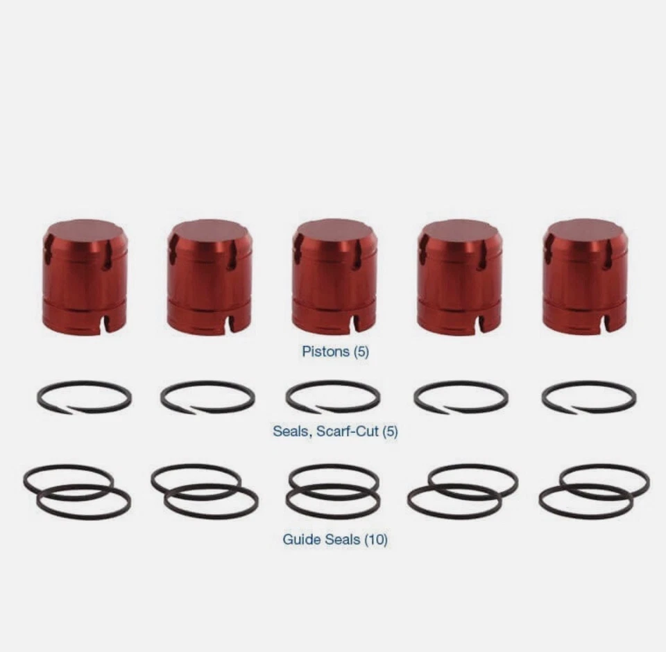 1999-on 545RFE 68RFE Sonnax Transmission Accumulator Piston Kit 5-pc 44894-01MK - Image 1 of 4