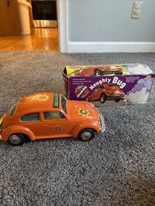Smoking Naughty Bug VW Beetle Car Hing Cheong Battery Operated NOT WORKING Box - Picture 1 of 13